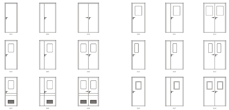 洁净门款式图